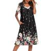 image:imageEkouaer Nightgowns for Women House Dress Nightgown with Pockets Mumu DressFloral Butterfly