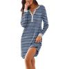 Navy Blue Stripe