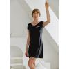image:imageEkouaer 2 Pack Nightgowns for Women Night Dress Short Sleeve Womens Sleepwear Sleep Shirts Soft SXXLBlackdark Grey