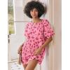 image:imageEkouaer 3 Pack Womens Tshirt Nightgown Waffle Knit Short Sleeve Sleepshirts Casual Cover Ups SXXXLSet 9