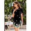 image:imageEkouaer Nightgowns for Women 3 Pack Sleep Shirts Short Sleeve Nightshirt Pullover Nightdress Soft SleepwearNavy BlueGreyBlack Floral
