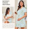 image:imageEkouaer Nightgowns for Women Button Down Night Gowns Short Sleeve Night Dress Notch Collar Sleep Shirt Pajama Dress S3XLDaisy