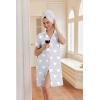 image:imageEkouaer Nightgowns for Women Button Down Night Gowns Short Sleeve Night Dress Notch Collar Sleep Shirt Pajama Dress S3XLStar Grey