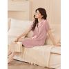 image:imageEkouaer Womens Cotton Nightgowns Button Down Sleep Shirts Soft Night Shirts Night DressPink
