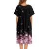 image:imageEkouaer Womens Nightgown Short Sleeve House Dress with PocketsFloral Print Mumu DressCherry Blossoms