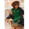 image:imageEkouaer Womens Nightgown Short Sleeve House Dress with PocketsFloral Print Mumu DressGreen Feather