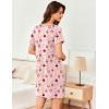 image:imageEkouaer Womens Sleep Shirt Short Sleeve Night Shirts Pullover Nightgown Soft Nightdress Sleepwear SXXLSheep