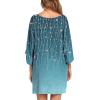image:imageEkouaer Womens Sleepshirt Deep V Neck Nightgown Batwing Nightshirt Oversized SleepwearFlower Branch