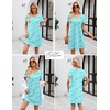 image:imageEkouaer Cotton Nightgowns for Women Short Sleeve Womens Nightgown V Neck Sleep Shirts for Women Soft Sleepwear SXXXLBlue Butterfly