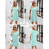 image:imageEkouaer Cotton Nightgowns for Women Short Sleeve Womens Nightgown V Neck Sleep Shirts for Women Soft Sleepwear SXXXLBlue Leaf