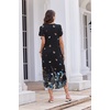 image:imageEkouaer Long Nightgowns for Women Button Night Gowns Short Sleeve Sleepwear Full Length Sleep Shirts With Pockets S2XLButterfly Flowers
