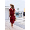 image:imageEkouaer Long Nightgowns for Women Button Night Gowns Short Sleeve Sleepwear Full Length Sleep Shirts With Pockets S2XLGrid