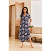 image:imageEkouaer Long Nightgowns for Women Button Night Gowns Short Sleeve Sleepwear Full Length Sleep Shirts With Pockets S2XLHawaii