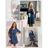 image:imageEkouaer Sleep Shirts for Women Nightgown Short Sleeves T shirt Night Dress Round Neck Womans Nightgown with Pocket SXXLBlue