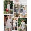 image:imageEkouaer Sleep Shirts for Women Nightgown Short Sleeves T shirt Night Dress Round Neck Womans Nightgown with Pocket SXXLLight Grey
