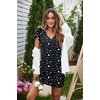 image:imageEkouaer Womens 2 Pack Nightgown V Neck Sleepshirt Short Sleeve Nightshirt Soft Sleep Dress with PocketsBlack Starwine Red