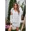 image:imageEkouaer Womens 2 Pack Nightgown V Neck Sleepshirt Short Sleeve Nightshirt Soft Sleep Dress with PocketsGrey Starblack
