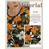 image:imageEkouaer Womens Nightgown Sleep Shirt Dress Satin Patchwork Short Sleeve Sleepwear with PocketFlower Print