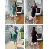 image:imageEkouaer 2 Pack Womens Nightgown Short Sleeve Nightshirts Comfy Soft Pajama Sleep DressBlack Green