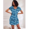 image:imageEkouaer 2 Pack Womens Nightgown Short Sleeve Nightshirts Comfy Soft Pajama Sleep DressLetter Print  Black