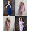image:imageEkouaer 2 Pack Womens Nightgown Short Sleeve Nightshirts Comfy Soft Pajama Sleep DressNavypurple Floral
