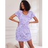 image:imageEkouaer 2 Pack Womens Nightgown Short Sleeve Nightshirts Comfy Soft Pajama Sleep DressStar  Sheep Print