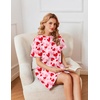 image:imageEkouaer Nightgowns for Women Cotton Sleep Shirts Tshirt Nightshirt Casual Sleepdress Pullover Dress with Pockets S3XLHeart