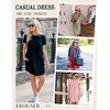 image:imageEkouaer Nightgowns for Women Cotton Sleep Shirts Tshirt Nightshirt Casual Sleepdress Pullover Dress with Pockets S3XLHeart
