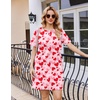 image:imageEkouaer Nightgowns for Women Cotton Sleep Shirts Tshirt Nightshirt Casual Sleepdress Pullover Dress with Pockets S3XLHeart