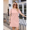 image:imageEkouaer Nightgowns for Women Cotton Sleep Shirts Tshirt Nightshirt Casual Sleepdress Pullover Dress with Pockets S3XLLight Pink