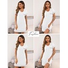 image:imageEkouaer Womens Nightgowns for Women Short Sleeves V Neck Sleepwear Plus Size Sleepshirt Short Nightshirt Tshirts Dress SXXLWhite