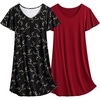 Cat Print + Wine Red