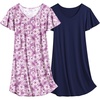 Navy+purple Floral