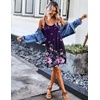 image:imageEkouaer 2 Pack Nightgown for Womens Nightshirt Sleepwear Sleep Tank Chemise Racerback Sleeveless Dress2 Pack Black  Purple Floral