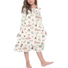 image:imageEkouaer Girls Nightgowns Toddler Pajamas Dress Sleep Nightshirts Princess Soft Sleepwear for KidsApricot Paris Teddy Bear