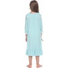 image:imageEkouaer Girls Nightgowns Toddler Pajamas Dress Sleep Nightshirts Princess Soft Sleepwear for KidsAqua Green