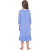 image:imageEkouaer Girls Nightgowns Toddler Pajamas Dress Sleep Nightshirts Princess Soft Sleepwear for KidsBlue
