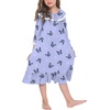 image:imageEkouaer Girls Nightgowns Toddler Pajamas Dress Sleep Nightshirts Princess Soft Sleepwear for KidsBlue Butterfly