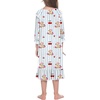 image:imageEkouaer Girls Nightgowns Toddler Pajamas Dress Sleep Nightshirts Princess Soft Sleepwear for KidsBlue Striped Teddy Bear