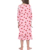 image:imageEkouaer Girls Nightgowns Toddler Pajamas Dress Sleep Nightshirts Princess Soft Sleepwear for KidsPink Cherry