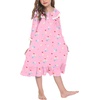 image:imageEkouaer Girls Nightgowns Toddler Pajamas Dress Sleep Nightshirts Princess Soft Sleepwear for KidsPink Floral
