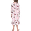 image:imageEkouaer Girls Nightgowns Toddler Pajamas Dress Sleep Nightshirts Princess Soft Sleepwear for KidsPink Striped Teddy Bear