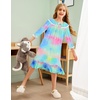 image:imageEkouaer Girls Nightgowns Toddler Pajamas Dress Sleep Nightshirts Princess Soft Sleepwear for KidsRainbow Star