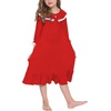 image:imageEkouaer Girls Nightgowns Toddler Pajamas Dress Sleep Nightshirts Princess Soft Sleepwear for KidsRed