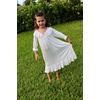 image:imageEkouaer Girls Nightgowns Toddler Pajamas Dress Sleep Nightshirts Princess Soft Sleepwear for KidsWhite