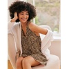 image:imageEkouaer Nightgown for Women Sleeveless Sleepwear Lightweight Racerback Sleep Shirt Pleated V Neck Night Dress Short ChemiseBrown Leopard