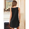 image:imageEkouaer Nightgowns for Women Bamboo Viscose Night Gown Sleeveless Sleepshirt Chemise Sleepwear Tank Sleep Dress S3XLBlack