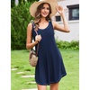 image:imageEkouaer Nightgowns for Women Bamboo Viscose Night Gown Sleeveless Sleepshirt Chemise Sleepwear Tank Sleep Dress S3XLNavy Blue