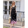 image:imageEkouaer Nightgowns for Women Sleeveless Sleepshirt Long Print House Dress Tank Nightshirt Maxi Casual Dress with PocketsGradient Shiny Flowers