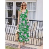 image:imageEkouaer Nightgowns for Women Sleeveless Sleepshirt Long Print House Dress Tank Nightshirt Maxi Casual Dress with PocketsGreen Silhouettes